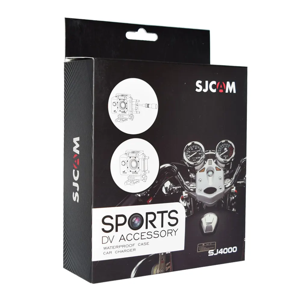 Водонепроницаемый чехол для мотоцикла SJ4000 и кабель для автомобильного зарядного устройства для SJCAM SJ4000+ Plus SJ4000 Wifi SJ 4000 Спортивная Экшн-камера