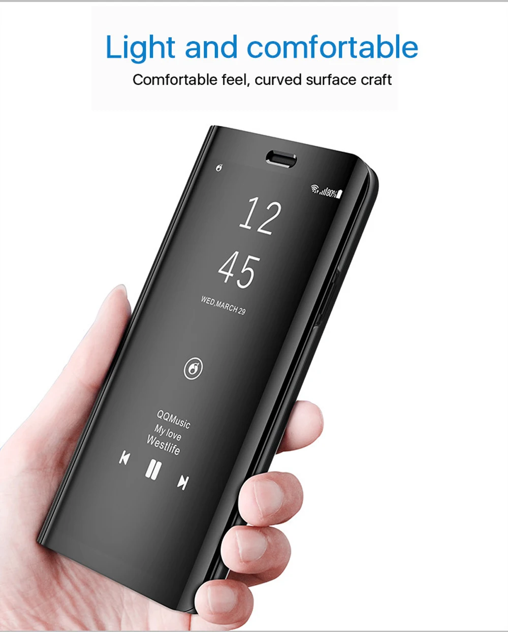 Smart Flip Case For Xiaomi Mi Mix 3 Case Clear View Leather Cover For Xiaomi Mix 3 Stand Mirror Cover for Xiaomi Mix3 case