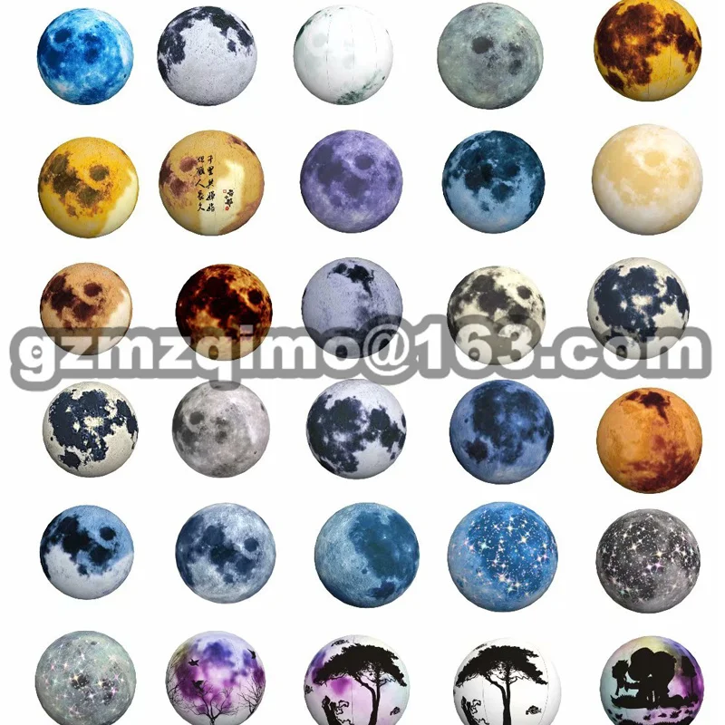 

2m dia. inflatable moon ball, moon balloon with led light