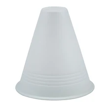 JHO-5 PCS Bright Color Cone Slalom for Slalom Skating Bowling Skating – White