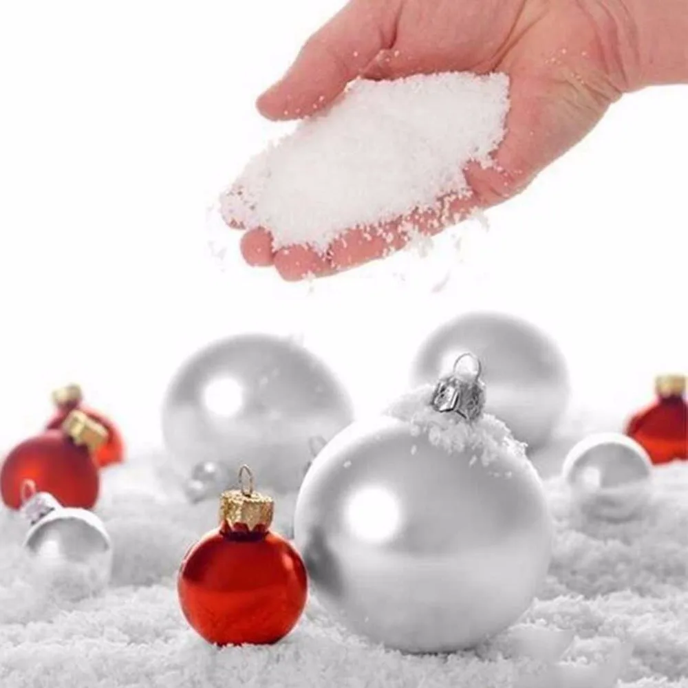 Fashion 10 Pcs Fake Magic Instant Artificial Snow Scene Play Frozen Wedding Christmas Outdoor Decoration Supplies