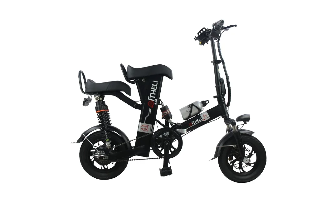 Two seat electric folding bike 13A Range per Power 60km ebike 48V Hidden Battery Folding