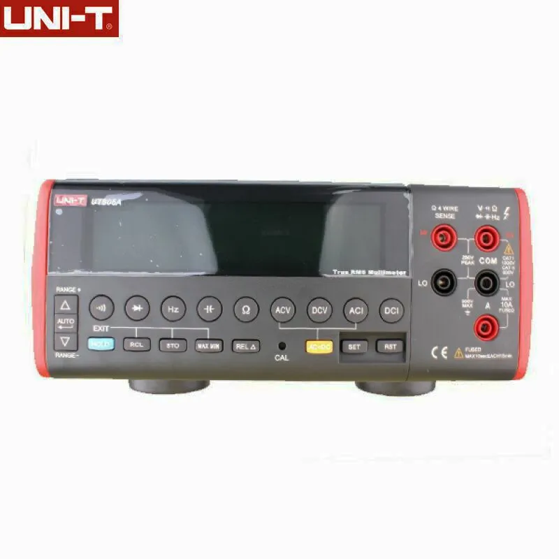 UNI-T UT805A Настольные Цифровые мультиметры 199999 отсчетов истинные RMS Авто дальность метров DMM Вольт Ампер Ом крышка. HZ тестеры с RS232