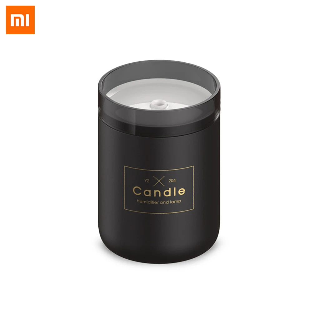 

Xiaomi Candle Air Humidifier Ultrasonic Essential Oil Diffusers Home Humidifier Aroma Oil Water Diffuser with Night Lamp Light