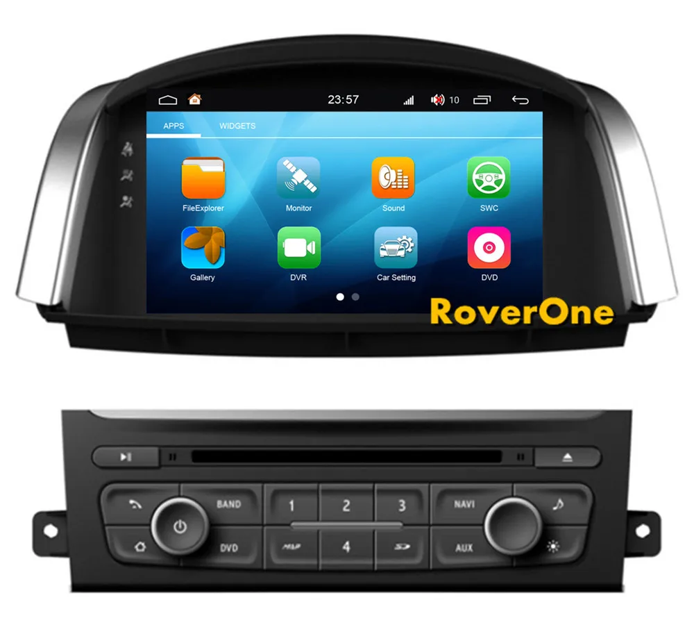 RoverOne Android 8,0 Автомобильная Мультимедийная система для Renault Koleos Радио Стерео DVD gps навигация медиа музыкальный плеер PhoneLink