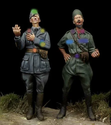 

1/35 ancient Singing Italian Officers Resin figure Model kits Miniature gk Unassembly Unpainted