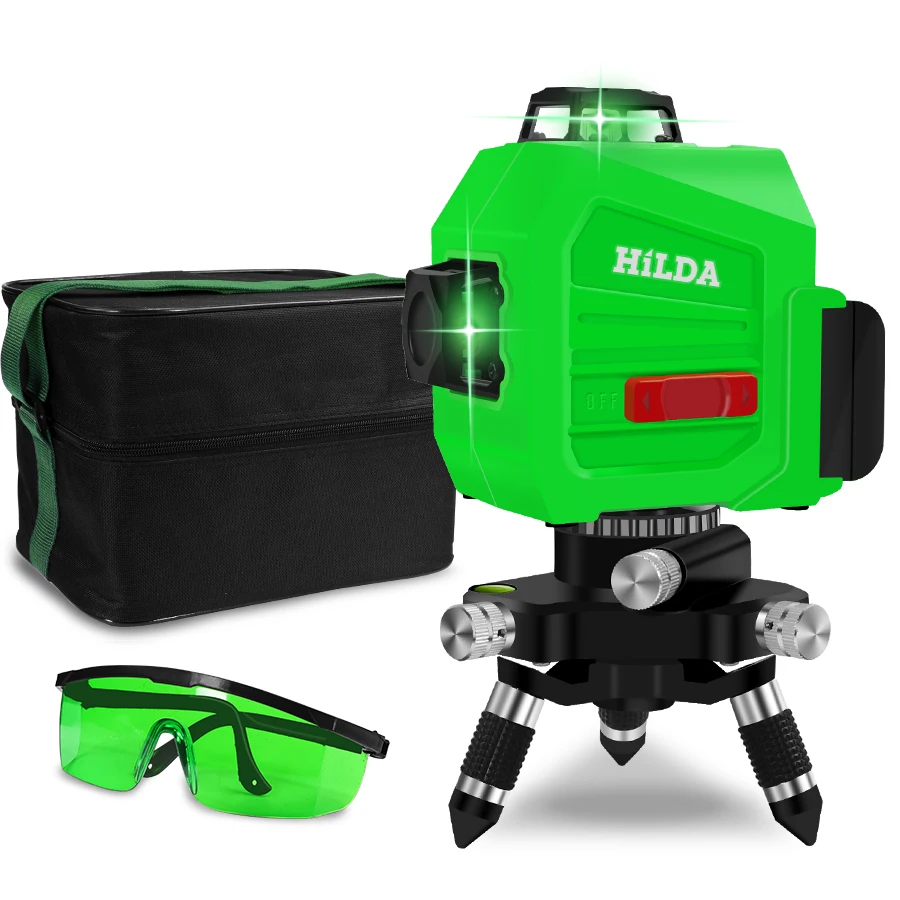 

12 Lines 3D 360 Horizontal And Vertical Cross Super Powerful Green Laser Beam Line Level Self-Leveling