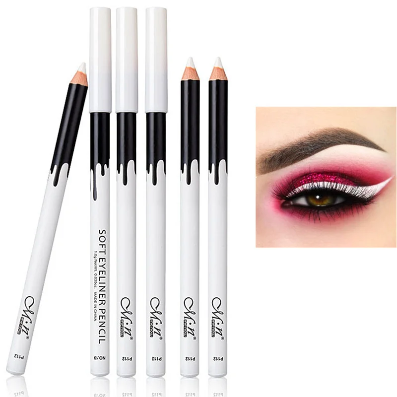 

Brand waterproof white sequin eyeliner makeup long lasting soft pigment eyeliner