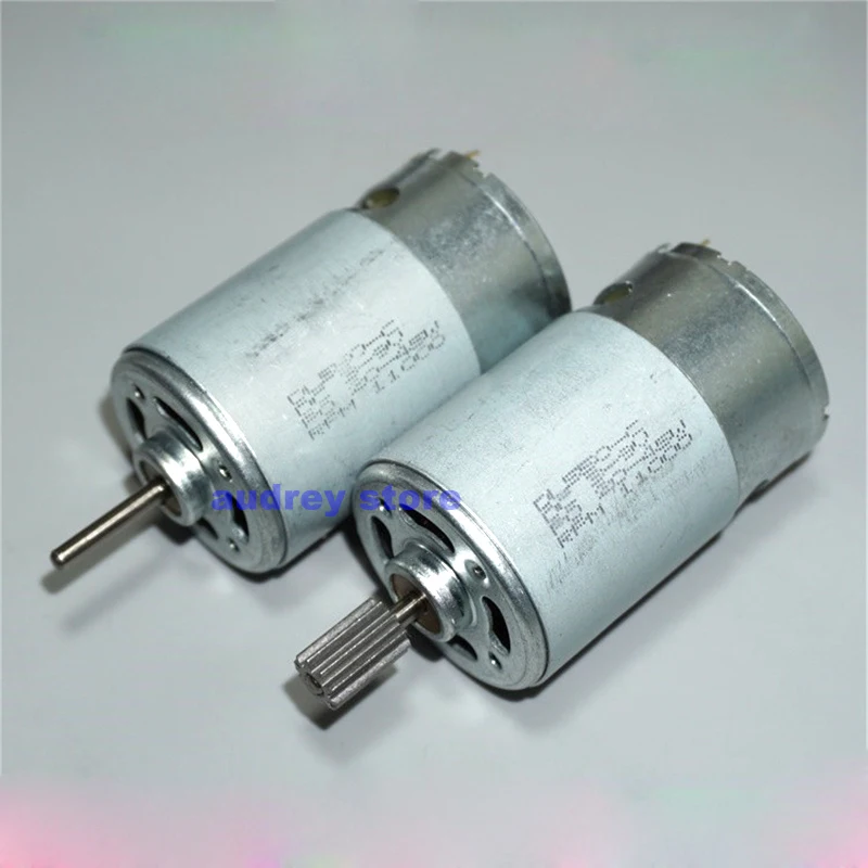 

DC5V 9V 12V High Speed 550 Motor Long Shaft Built-in Wind Blade 10 Tooth Gear Model Electric Tool High Speed Motor 8900-22000rpm