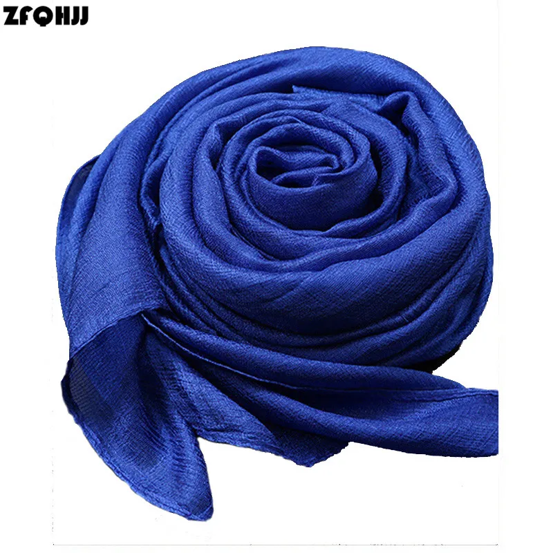 

ZFQHJJ Women Silk Scarf Long Soft Smooth Dutch linen Silk Shawls Scarf Pashmina Stole Head Wraps Hijab Travel Beach Sarong Pareo