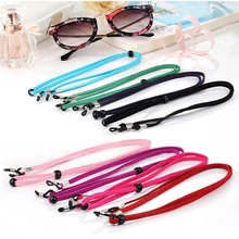 1 шт. замшевые кожаные солнцезащитные очки хлопок шеи шнур фиксатор ремни для очков ремешок-держатель с хорошей силиконовой петлей