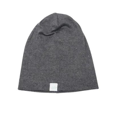 Корона этикетка шапка для детские зимние шапки милые детские хлопковые вязаные удобные зимние шапки для маленьких мальчиков и девочек s эластичные шапочки - Цвет: dark gray