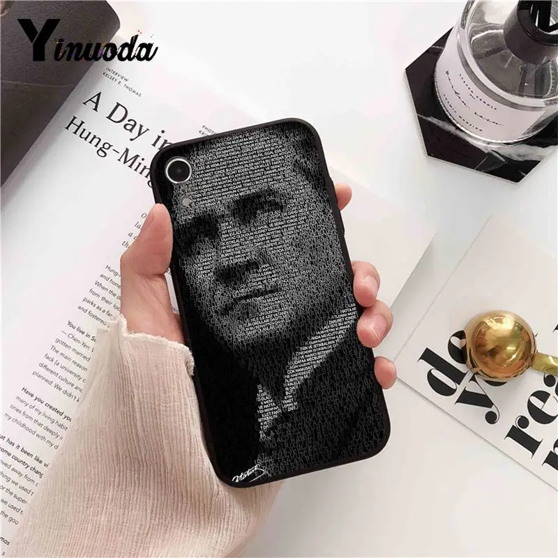 Yinuoda Турция Мустафа Kemal Ataturk ТПУ мягкий силиконовый черный чехол для iPhone 8 7 6 s плюс 5 5S SE XR X XS MAX Coque в виде ракушки - Цвет: A14