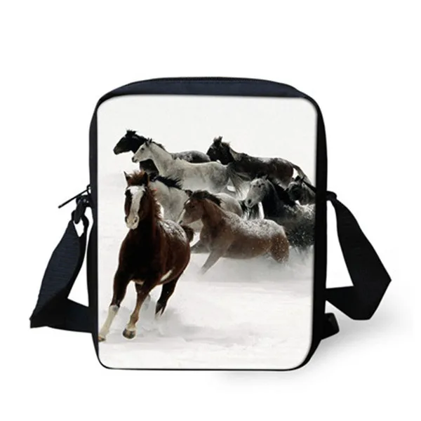 FORUDESIGNS/Crazy 3D Horse мужские сумки-мессенджеры детские маленькие сумки через плечо для мальчиков и женщин дизайнерские мини сумки через плечо с клапаном - Цвет: W958E