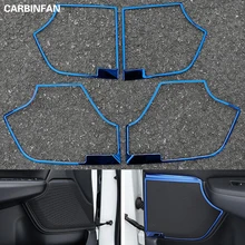 Автомобиль для укладки аксессуары Нержавеющая сталь межкомнатных дверей автомобиля Динамик крышка отделка Стикеры 4 шт./компл. для Honda CRV CR-V