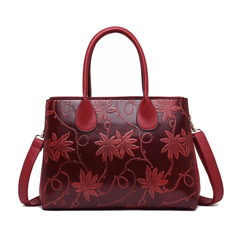 

Leaves Luxury hand bags for Women Famous Brand Designer Handbags High Quality PU Leather Ladies Tote Bolsa Feminina Sac A Main