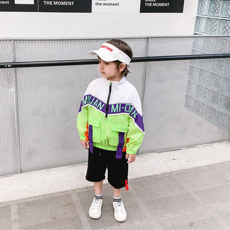 

Children's clothing boy breathable sunscreen clothing summer 2019 new foreign boy skin clothing cute baby coat thin