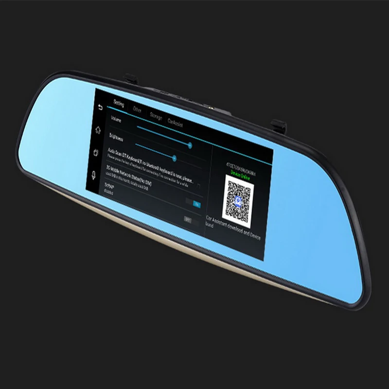 FHD видеокамера поддерживает gps Bluetooth навигация Wi-Fi видеорегистратор с двумя объективами 3g Автомобильный видеорегистратор 7 дюймов 1080 P зеркало заднего вида