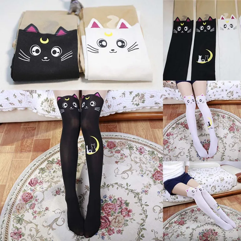 1 шт Для женщин сексуальная девушка Колготки леди весна осень Cat колготки Черный и