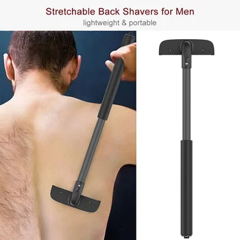 

Adjustable Back Shavers Men Back Hair Remover Stretchable Back Razor Hair Trimmer Removal Tool Back Shaver Detachable