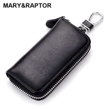 Натуральный кожаный брелок для мужчин и женщин держатель сумка-Органайзер домик на колесах чехол для ключей многофункциональный ключница Умный кошелек