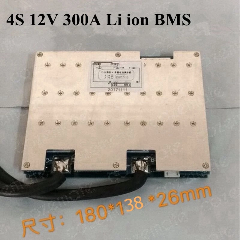Торговая марка 4s 300A 14 8 v 12V Bms Φ 12v Защитная плата литий-ионной батареи упаковка