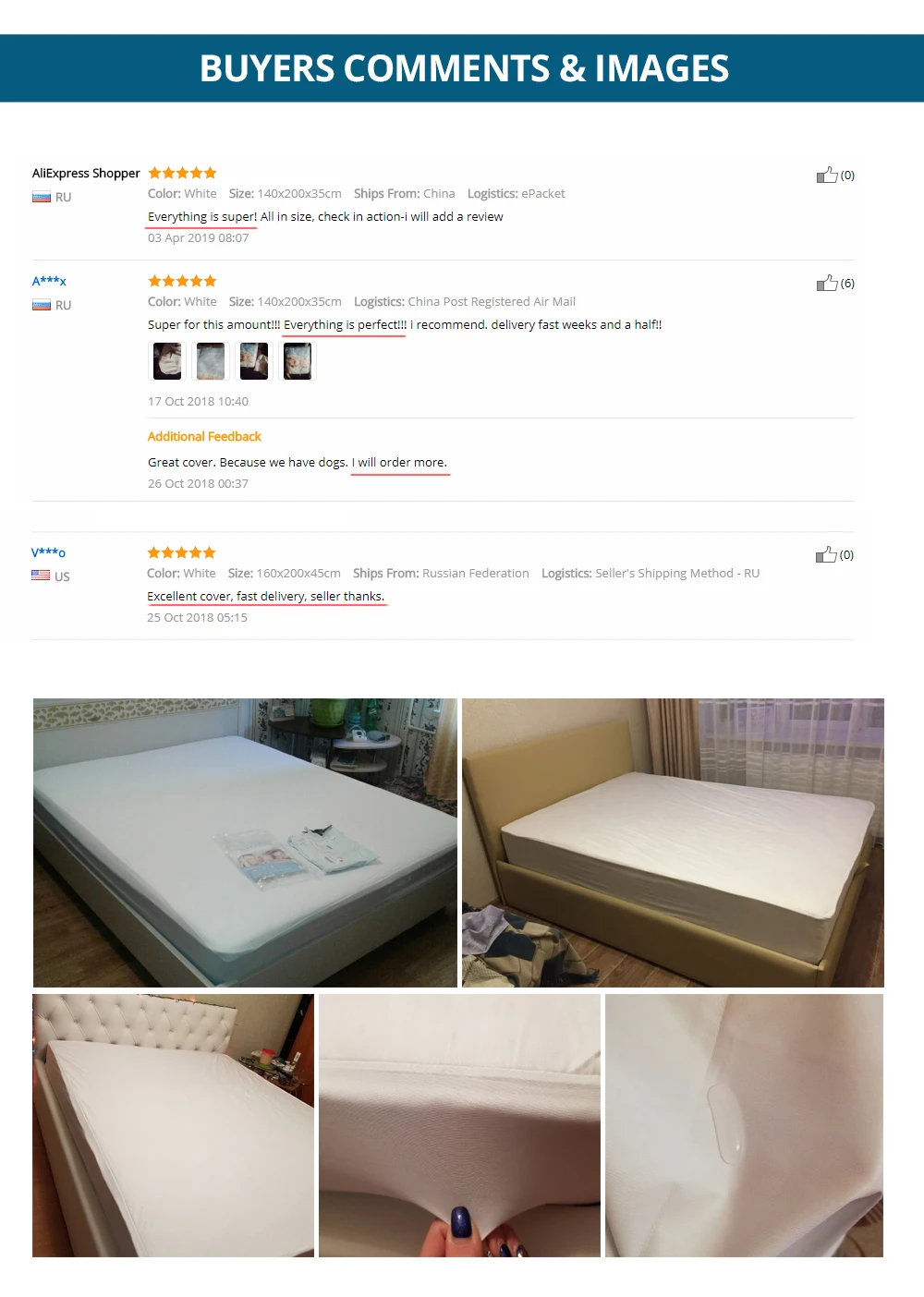 12-mattress cover feedback