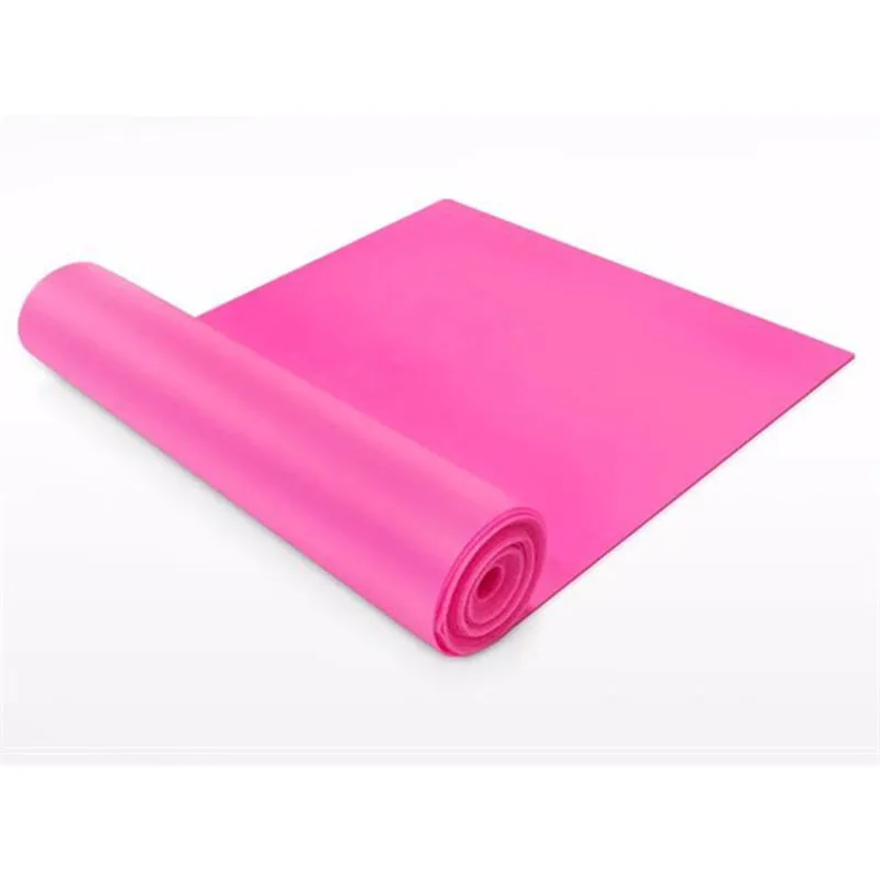 Лидер продаж унисекс эластичные Йога ремень Резиновая лента для растяжки полосы тренажерный зал фитнес тренировки наборы bandas elasticas para ejercicio - Цвет: Розовый