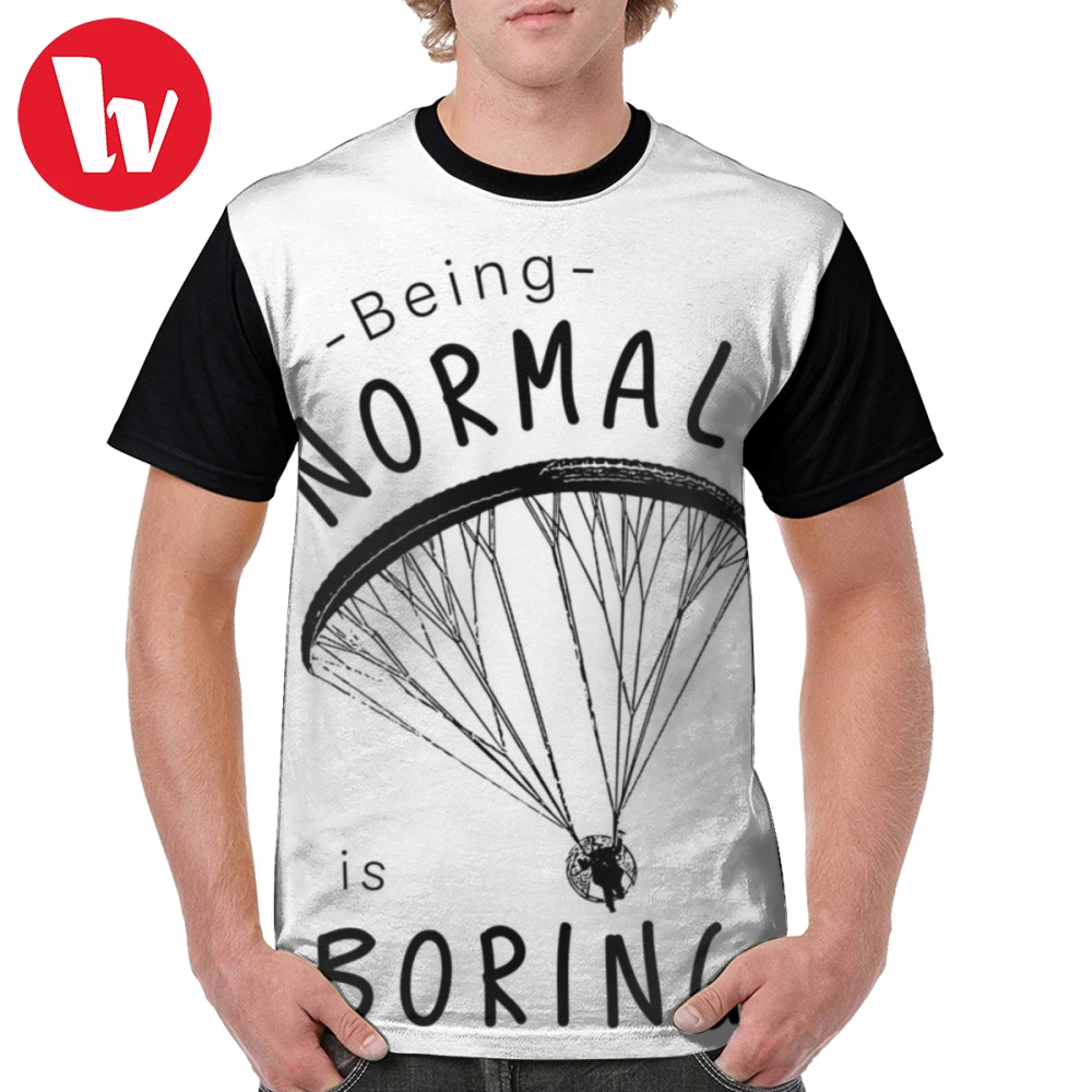 

Paramotor T Shirt Being Normal Is Boring Paramotor T-Shirt Cute Short Sleeve Graphic Tee Shirt Graphic 5x Classic Tshirt