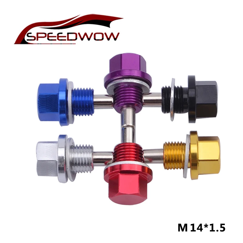 Магнитная дренажная масляная пробка Speedwow M14 * 1 5 магнитная гайка масляного