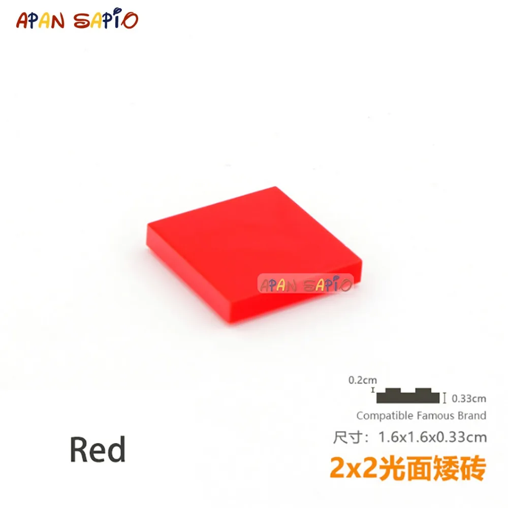 50 개/몫 DIY 블록 빌딩 벽돌 부드러운 2X2 교육 조립 건설 장난감 어린이 크기 브랜드와 호환 가능