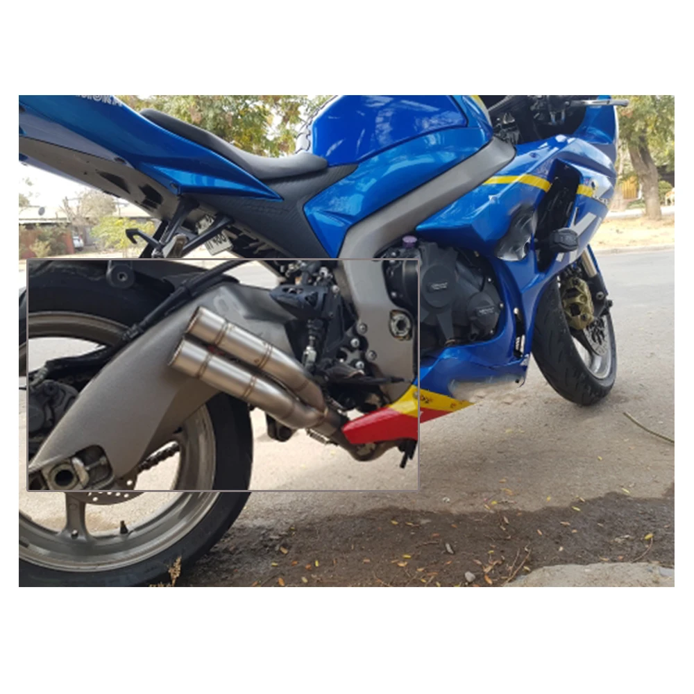 36-51 мм мотоцикл выхлопной трубы для YAMAHA YZF R1 2004 2005 2006 2007 2008 2009 2010 2011 2012 2013