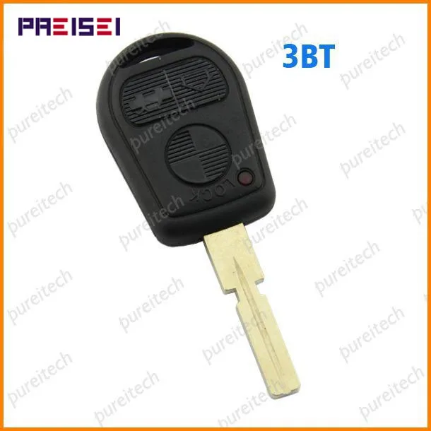 

PREISEI 3 Buttons Car KEY Replace For BMW Remote Key Shells Fobs HU58 Blade