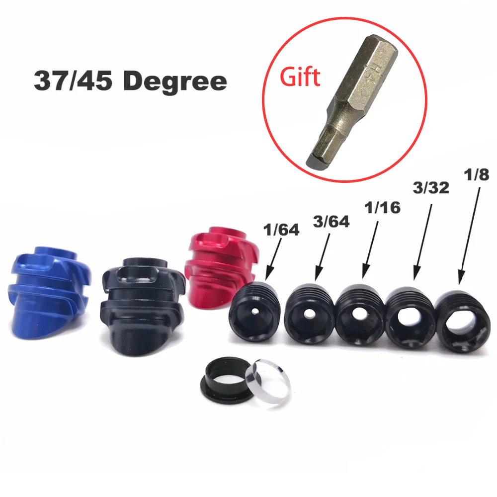37/45 Degree Compound Bow Peep Sight With 5pcs Inner Core Aluminum