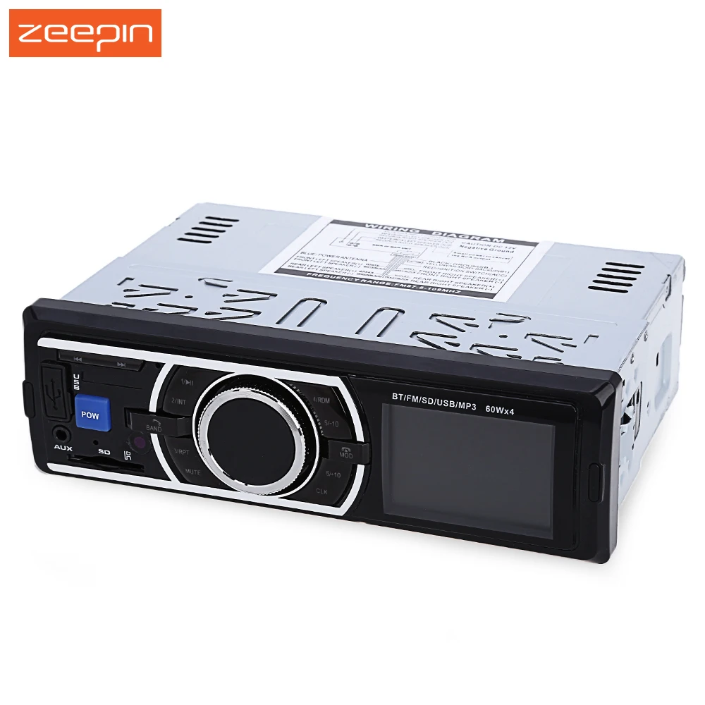 Zeepin автомобиля 12 V стерео In Dash FM радио MP3 ИК пульт дистанционного управления