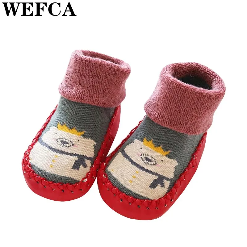 High Quality Baby Boys Stuff Autumn Winter Thick Baby Girls Socks Newborn Cartoon Indoor Floor Socks Toddler Anti Slip Sock