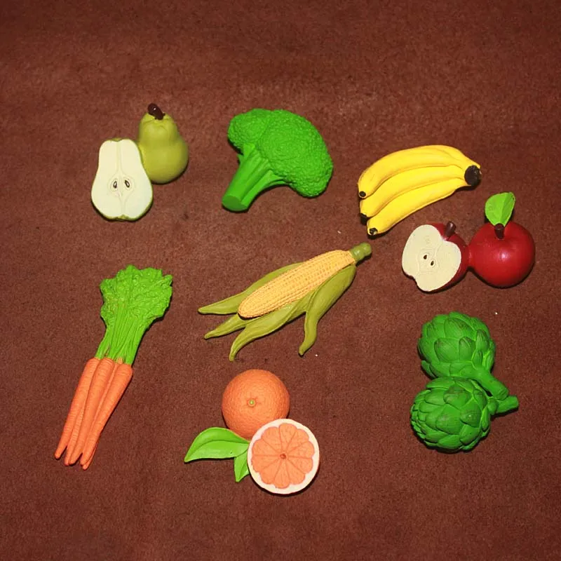 pvc figure Simulation fruit and vegetable model plastic toy scene