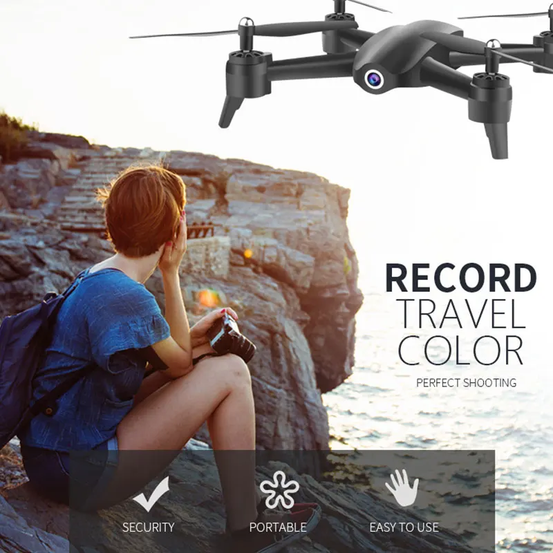 S165 Радиоуправляемый Дрон 2 4 ГГц WIFI FPV 720 P/1080 P/2 K HD Двойная камера 20 минут время