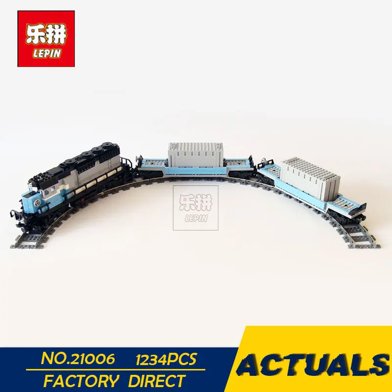 

LEPIN 21006 1234pcs New Genuine Technic Ultimate Series The Maersk Train Set Lepin Building Blocks Bricks Toys 10219