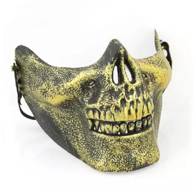 

Skull Skeleton Mask Halloween Half Face Protective Skull Skeleton Airsoft Paintball Hunting Half Face Protect Mask Guard HG0166