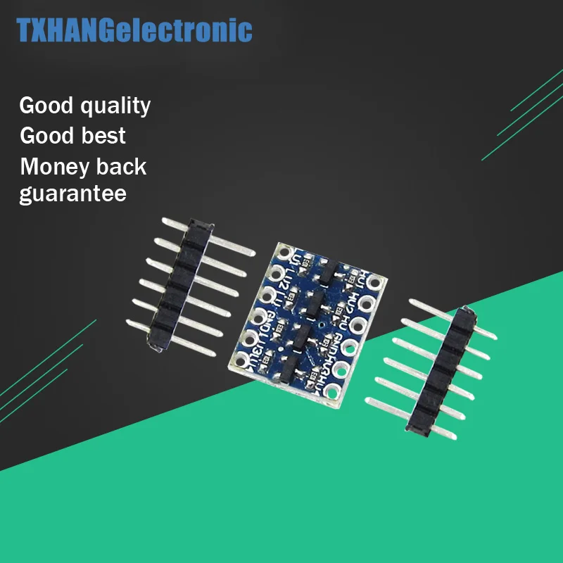 

5PCS IIC I2C Logic Level Converter Bi-Directional Board Module 5V/3.3V DC For Arduino With Pins
