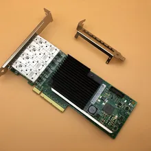 4 порта SFP+ 10G PCIE X8 LC волоконный Ethernet конвергентный сетевой адаптер NIC X710-DA4