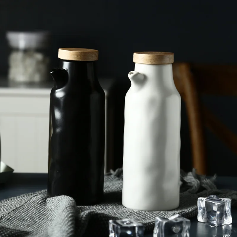 Масло для кухни бутылочки скандинавском стиле керамические Соусники кухонные инструменты столовые приборы для дома соевый соусницы Прямая