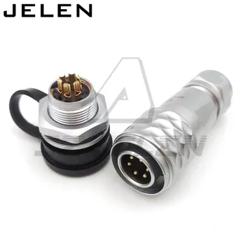 

Original WEIPU SF12 series 12mm waterproof connector 6 pin plugs and sockets, LED Panel Mount Power Cable Connectors