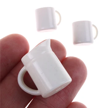 

Cute 1pcs 1/12 Dollhouse Miniature Kitchen Cups Set Dollhouse Kitchenware for Children Kid Plactic Coffee Tea Cups Kitchen Toys