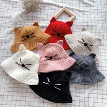 Осенне-зимние теплые женские вязаные шапки Женская шерстяная Плавательная шапочка Женская Рыбацкая шляпа складная полями Праздничная Кепка с покрывалом пляжная кепка от солнца