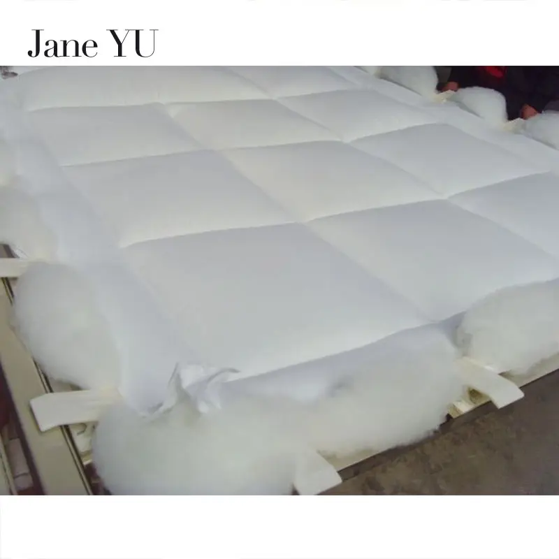 

JaneYU Winter Cotton Down filler quilted Quilt king queen twin full size Comforter/Blanket white/pink color 100% Cotton