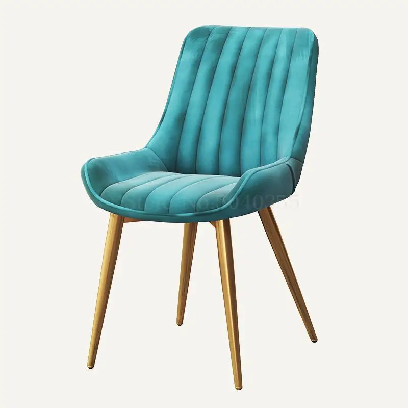 Нордический плюс бархат обеденный стул современный минималистичный спинка для дома креативный стул для отдыха ресторан офисный салон стул - Цвет: VIP 2