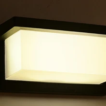 Современные IP65 Открытый водонепроницаемый дорожный столбик светодиодный настенный светильник, балкон сад дома коридор светодиодный настенный светильник 10 Вт, теплый белый свет, холодный белый свет