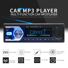 12V 1 DIN In-Dash Bluetooth 7 Color Light Car Stereo FM Radio MP3 Audio Player Hands-free Calls Aux Input SD USB MP3 MMC for Car 12V 1 DIN In-Dash Bluetooth 7 Color Light Car Stereo FM Radio MP3 Audio Player Hands-free Calls Aux Input SD USB MP3 MMC for Car